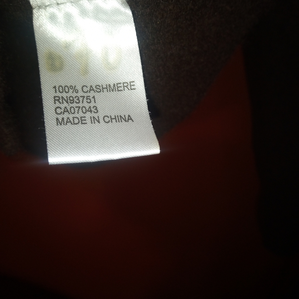 Soft Cashmere Brown Women's Cardigan - Picture 3 of 9